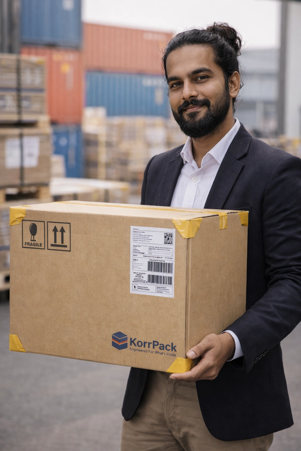 Export-grade corrugated packaging designed for international shipping