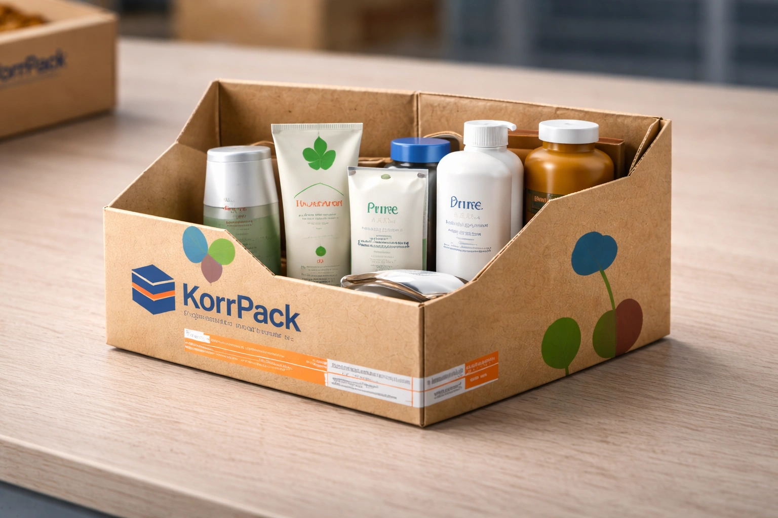 Custom size corrugated boxes with GSM control and printing