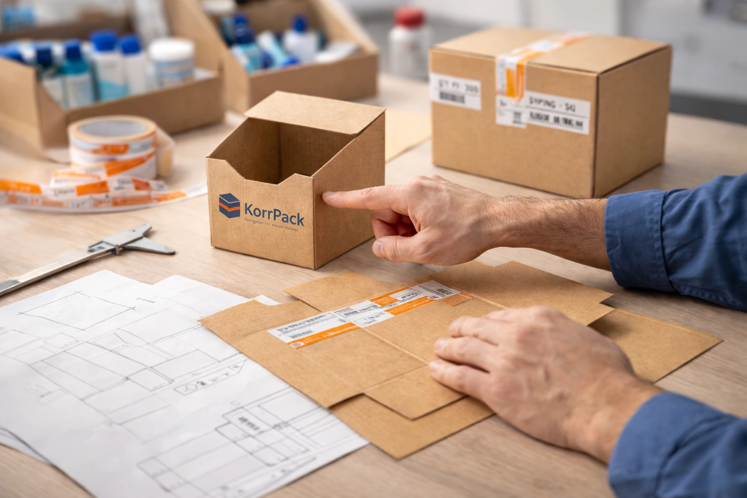 Product-first corrugated box design process