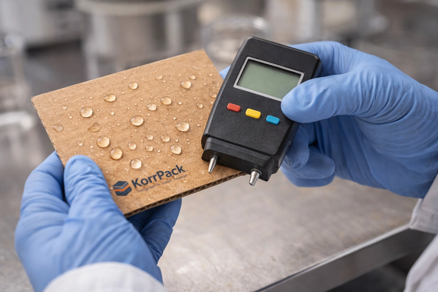 Moisture resistant corrugated box quality control