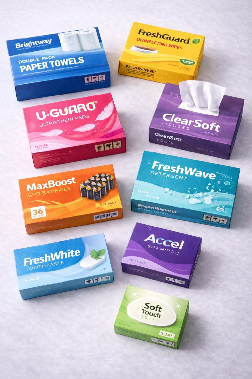 High frequency FMCG corrugated packaging optimized for stacking and logistics