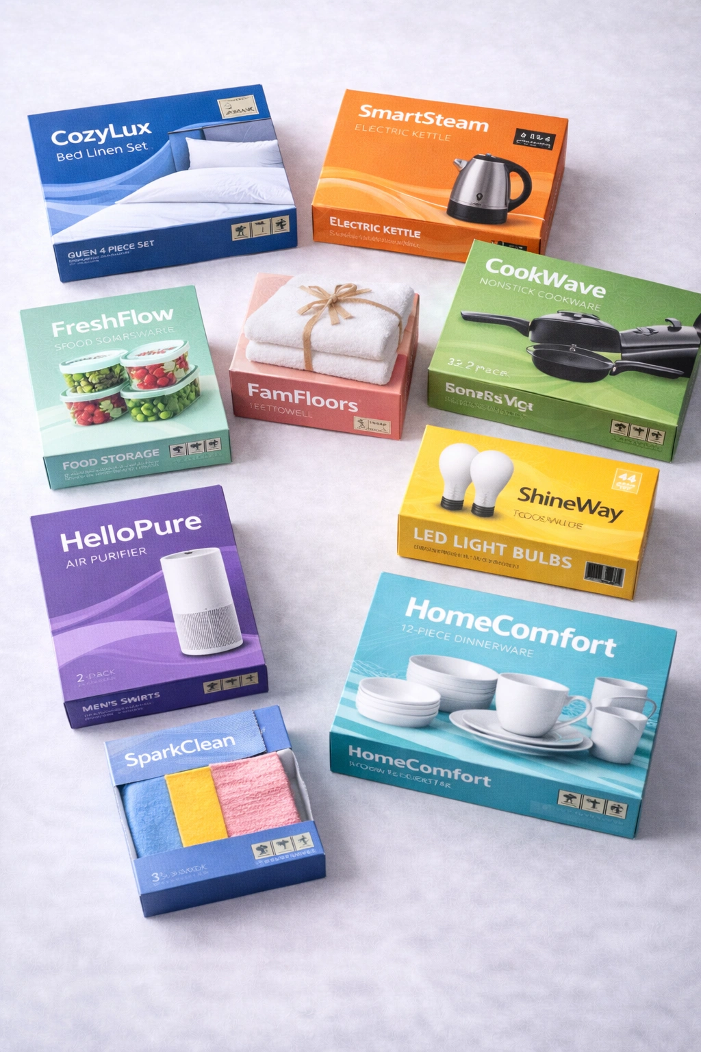 Corrugated packaging for homeware products designed to prevent breakage